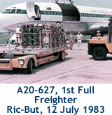 A20-627, 1st Full-Freighter Richmond to Butterworth, 12 July 1983 ....