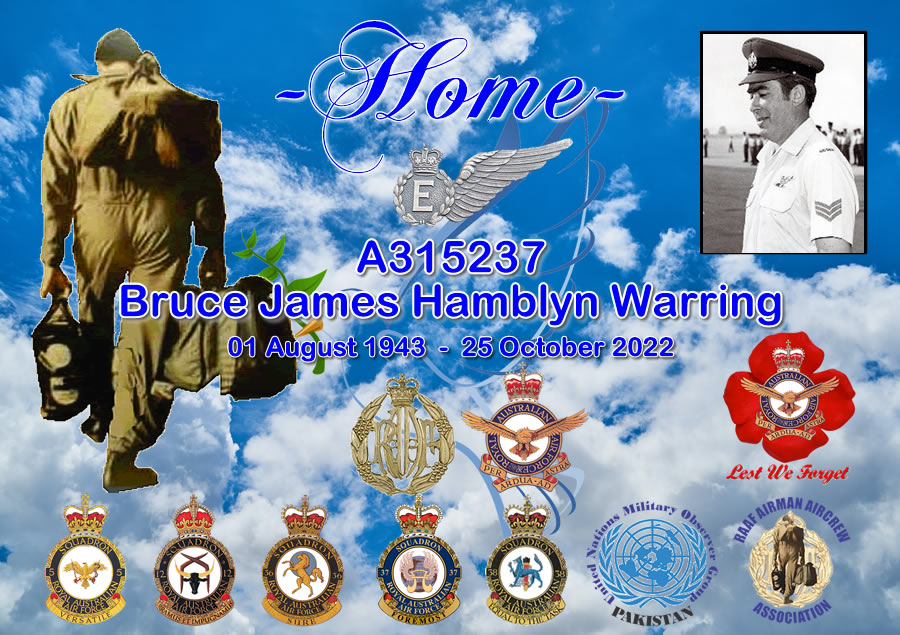 James Hamlyn Harding Raaf RAAF Airman Aircrew Association